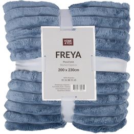 Torkkupeitto Home4You FREYA XL 200x230 cm, vaaleansininen