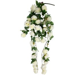 Tekokukka Home4You FLOWERLY-kukkaoksa K120 cm, valkoinen ruusu