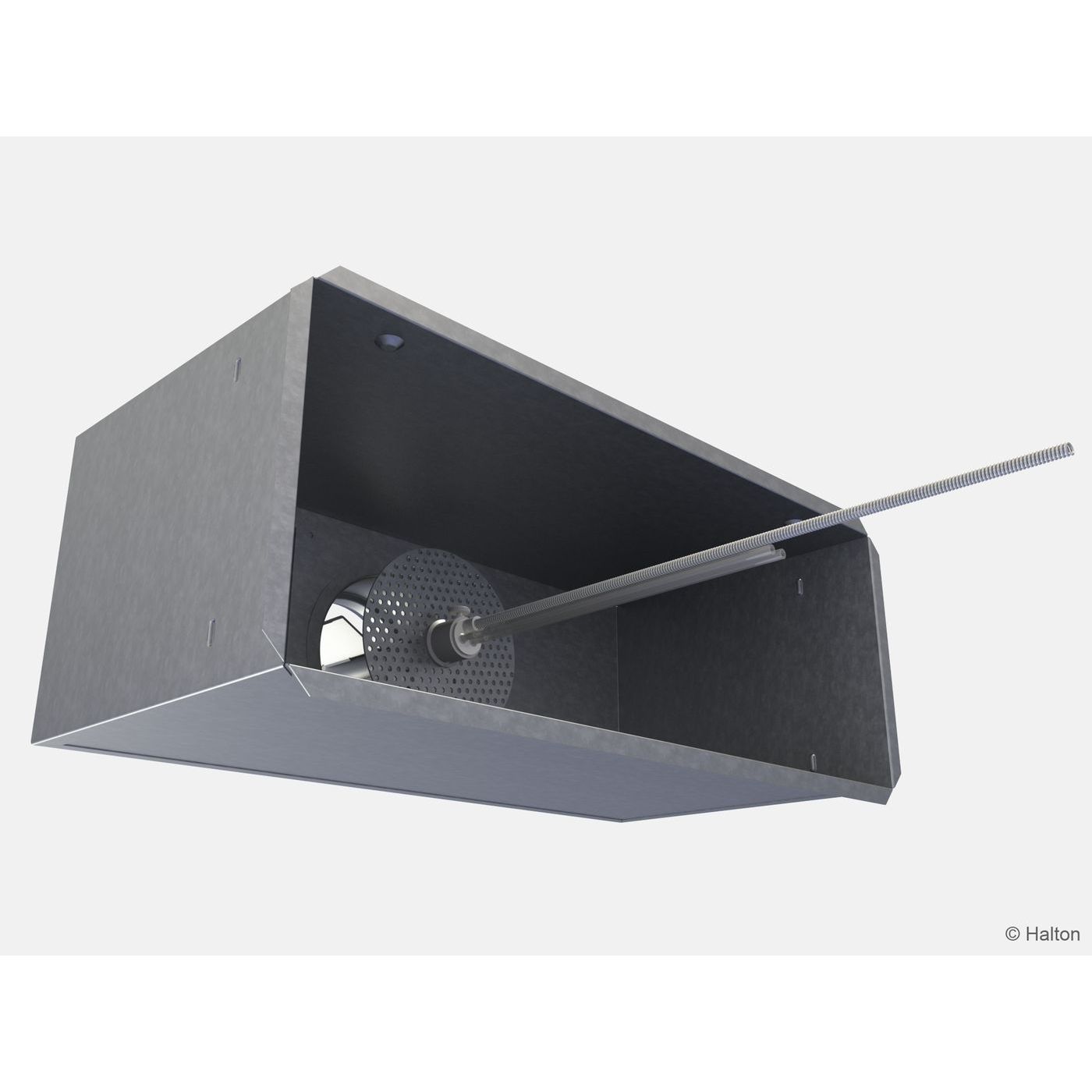 Tuloilmalaite Halton TLB/B 160 seinäasennus takaliitäntä
