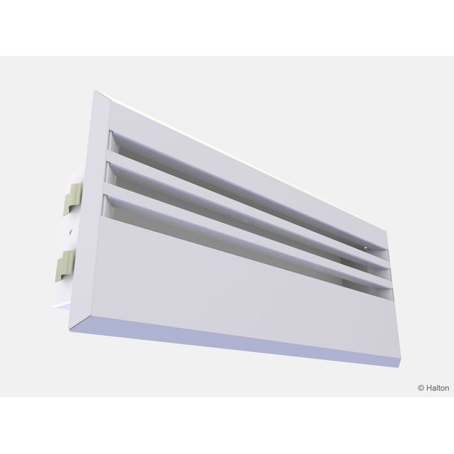 Tuloilmalaitteen hajottajaosa Halton TLB/A sopii TLB tuloilmalaitteeseen eri kokoja