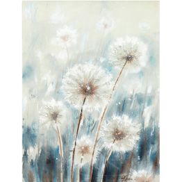 Taulu Home4You 60x80 cm, tuulen viemät voikukat, sininen