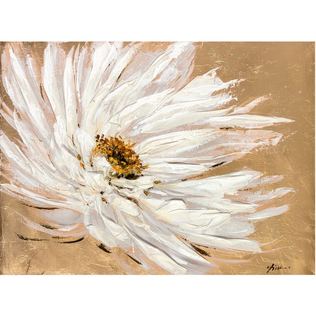 Oil painting 90x120cm, white blossom