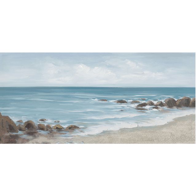 Oil painting 70x150cm, seashore