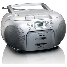 Kasettisoitin Lenco, kannettava, FM/CD