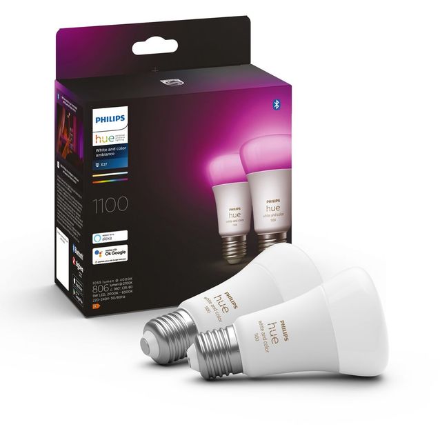 LED-älylamppu Philips Hue WCA 9W A60 E27 2kpl