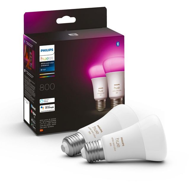 LED-älylamppu Philips Hue WCA 6,5W A60 E27 2kpl