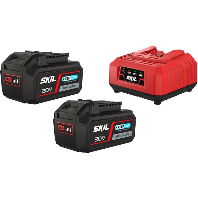 Akut ja laturi Skil 3112 BA KeepCool 2x4,0 Ah + 3122 AA