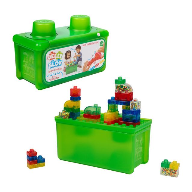 Rakennuspalikat Jelly Blox, 30 kpl, säilytyslaatikossa