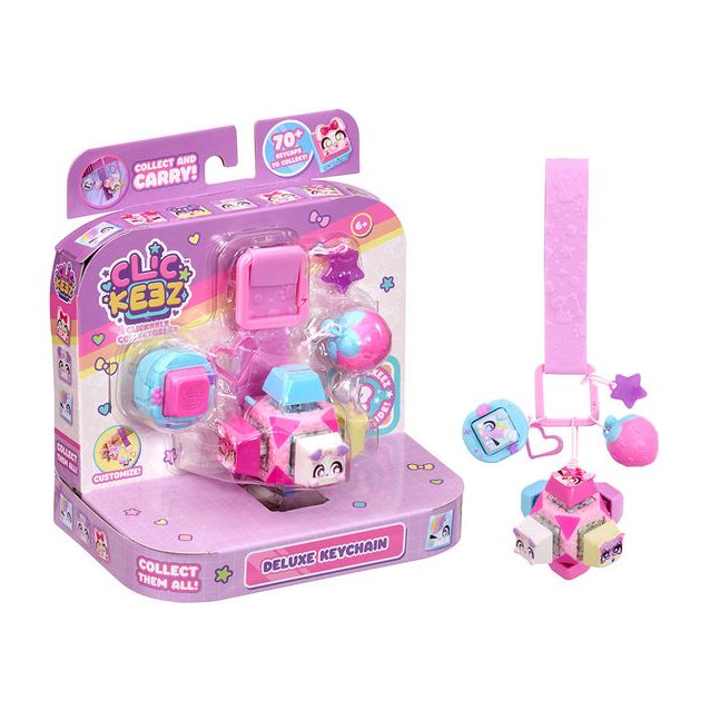Fidget-avaimenperä Clickeez Cube, 14 osaa