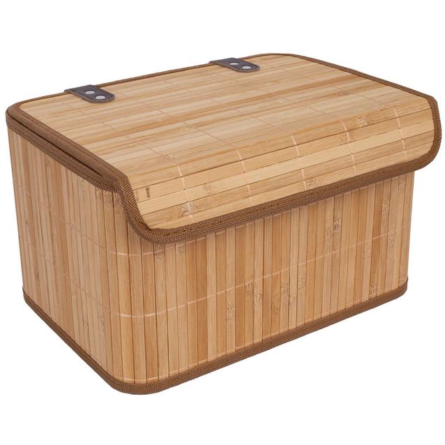 Basket MAX BAMBOO 33x23xH20cm, with a lid