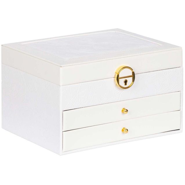 Jewellery box SEZANE 23x17x13.5cm, white