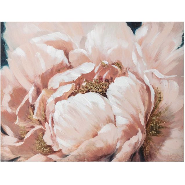 Oil painting 75x100cm, pink flower