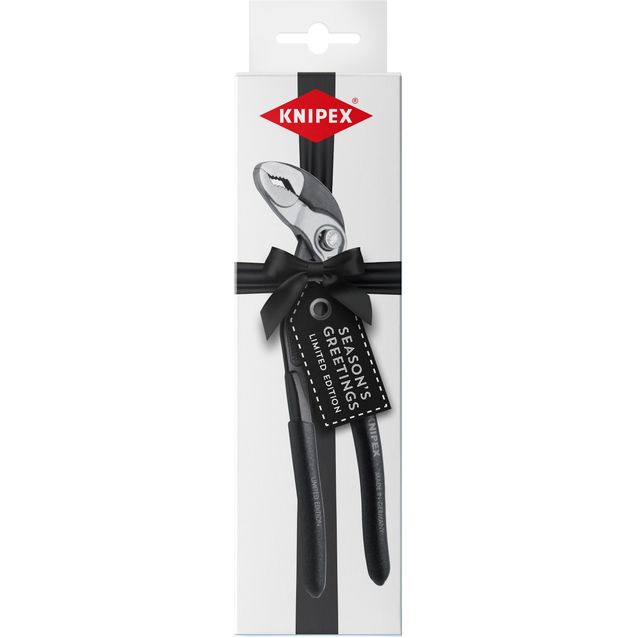Siirtoleukapihti Knipex Cobra Christmas 180 mm valkoisessa lahjapakkauksessa