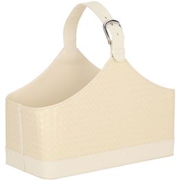Lehtikori Home4You WILMA 37,5x17,5x27 cm, valkoinen