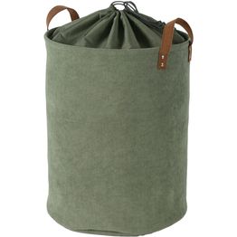 Pyykkikori Home4You LIDO LEO Ø38xK48 cm, vihreä
