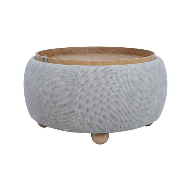 Pöytä Home4You Hiro säilytystilalla, beige 