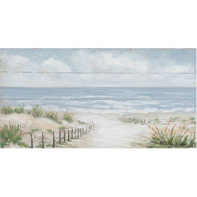 Oil painting 70x140cm,  road to the beach