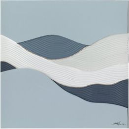 Taulu Home4You 100x100 cm, abstrakti meri, sininen