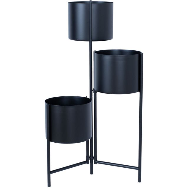 Flowerstand DEIA TRIO  23x22,5xH75,5cm, black