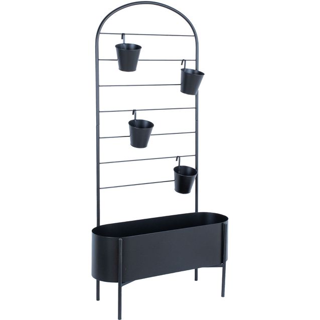 Flowerstand DEIA  70,5x26xH137cm, black