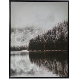 Seinätaulu Home4You WALLY 60x80 cm, luminen maisema, harmaa