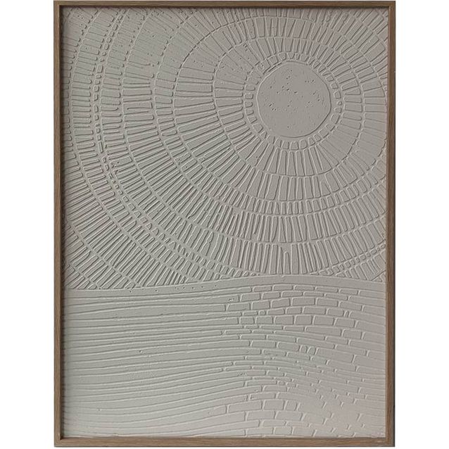 Wall art WALLY 60x80cm, abstract white