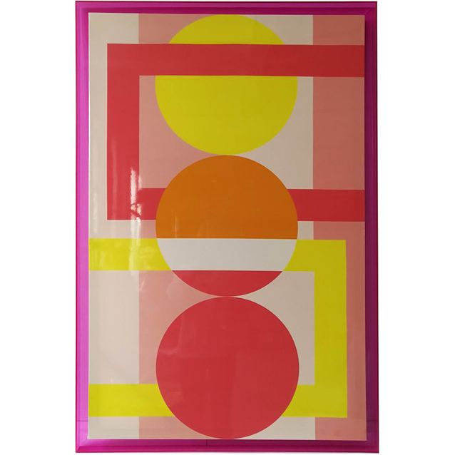 Wall art WALLY 80x120cm, abstract sunset, acrylic