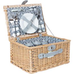 Piknikkori 4 hengelle, Home4You 40x30xK20 cm, beige