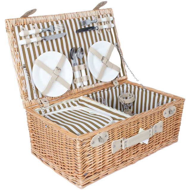 Picnic basket for 4 people, 54x34xH21cm