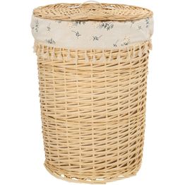 Pyykkikori Home4You WILLI EMMA Ø41xK57 cm, beige