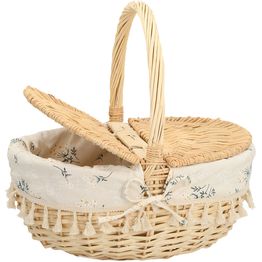Piknikkori Home4You WILLI EMMA 40x32xK17/40 cm, beige
