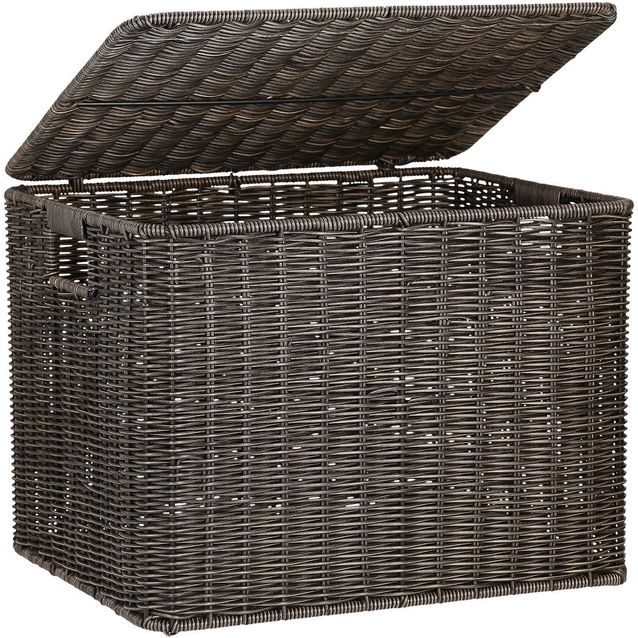 Basket BASILE 42,5x34xH31cm, dark