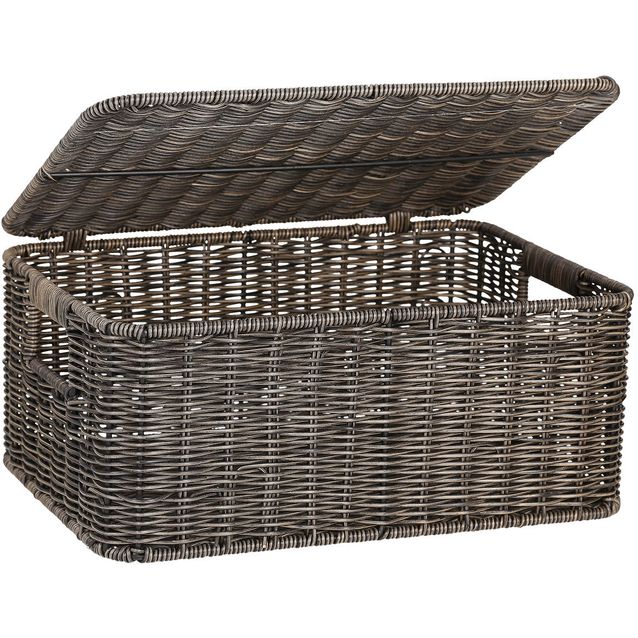 Basket BASILE 34x24xH15cm, dark
