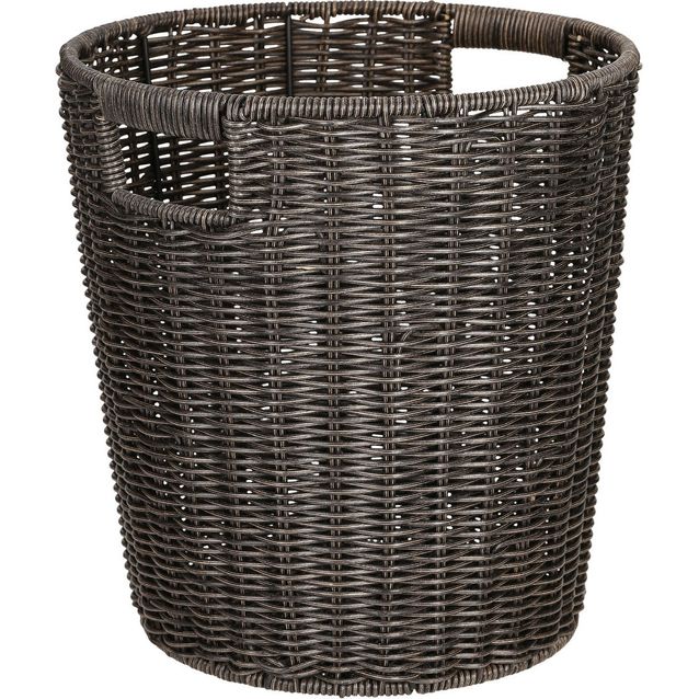 Basket BASILE D26,5/21xH28cm, dark