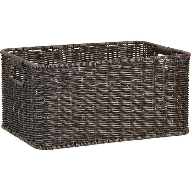 Basket BASILE 37x26xH18cm, dark