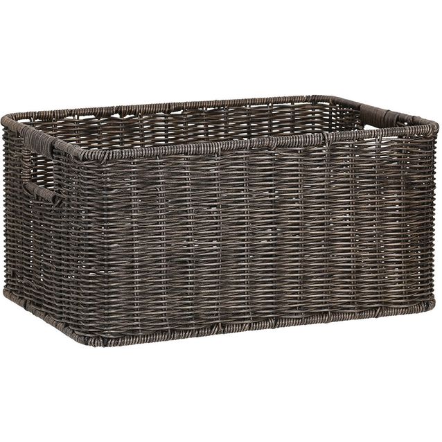 Basket BASILE 33x22xH17cm, dark