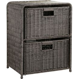 Hylly 2 korilla Home4You BASILE 40x30xK53 cm, tummanruskea