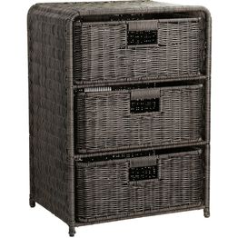 Hylly 3 korilla Home4You BASILE 40x30xK56 cm, tummanruskea