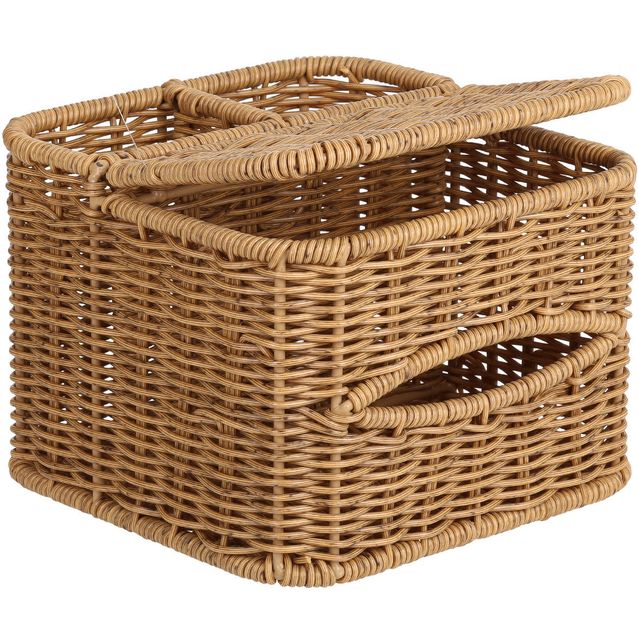 Basket BASILE 18x18xH13,5cm, natural