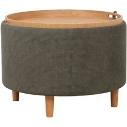Rahi/pöytä Home4You HIRO Ø56xK42,5 cm, säilytystilalla ja tarjottimella, eri värejä