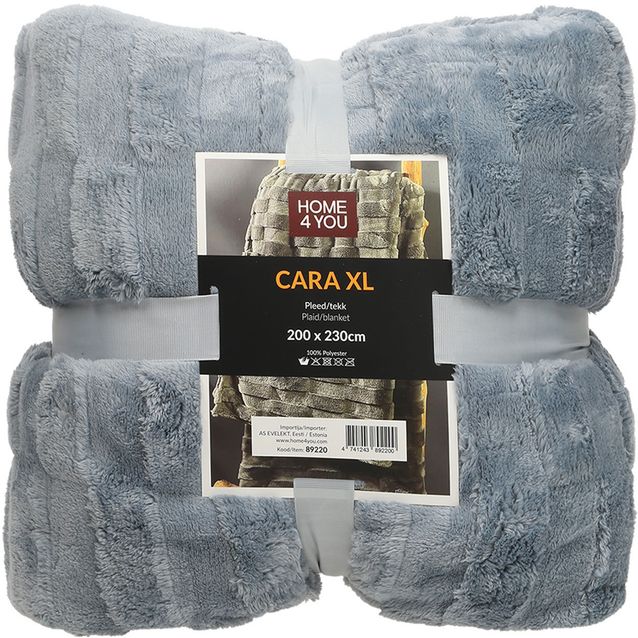 Plaid CARA XL 200x230cm,  bluish grey