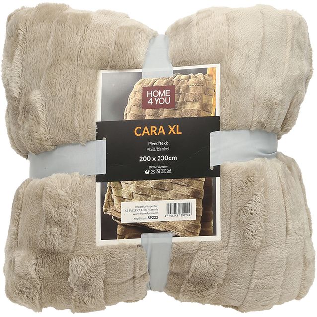 Plaid CARA XL 200x230cm, beige