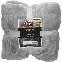 Torkkupeitto Home4You CARA XL 200x230 cm, harmaa