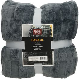 Torkkupeitto Home4You CARA XL 200x230 cm, tummanharmaa