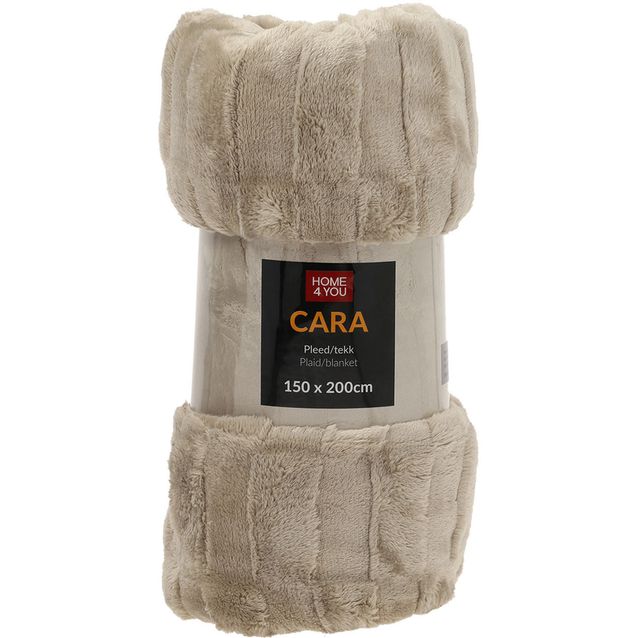 Plaid CARA 150x200cm, beige