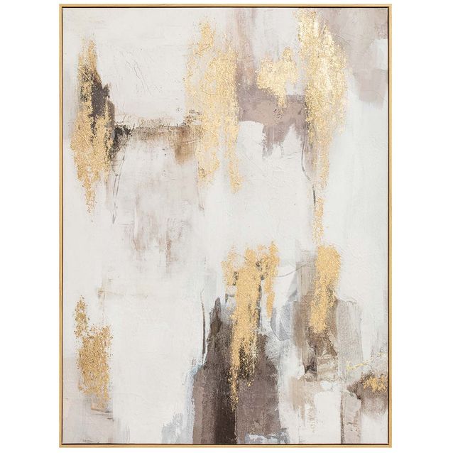 Painting with frame 90x120cm, abstract shine