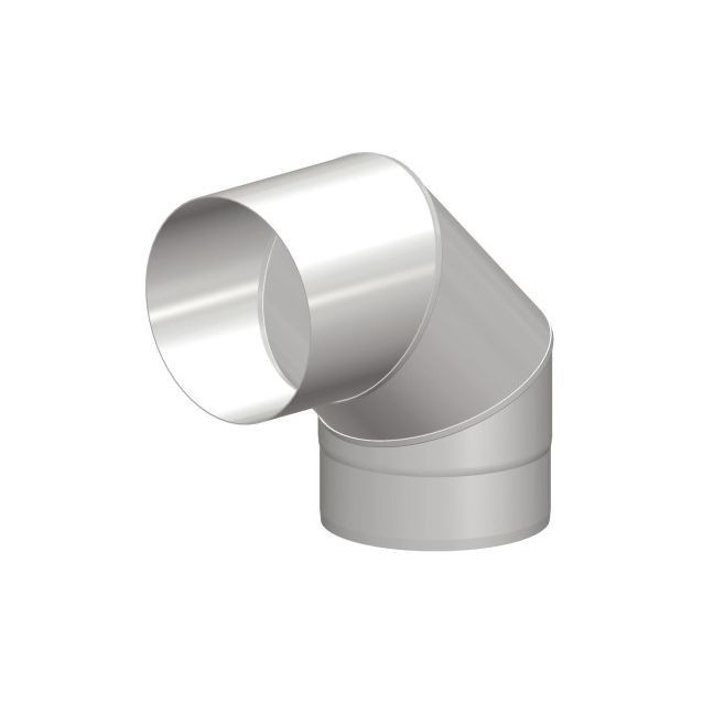 90° kulma Schiedel PrimaSmooth 115mm musta