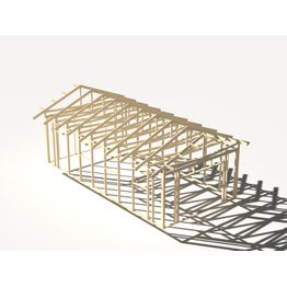 Runkopaketti yhden auton kylmälle tallille 37 m²