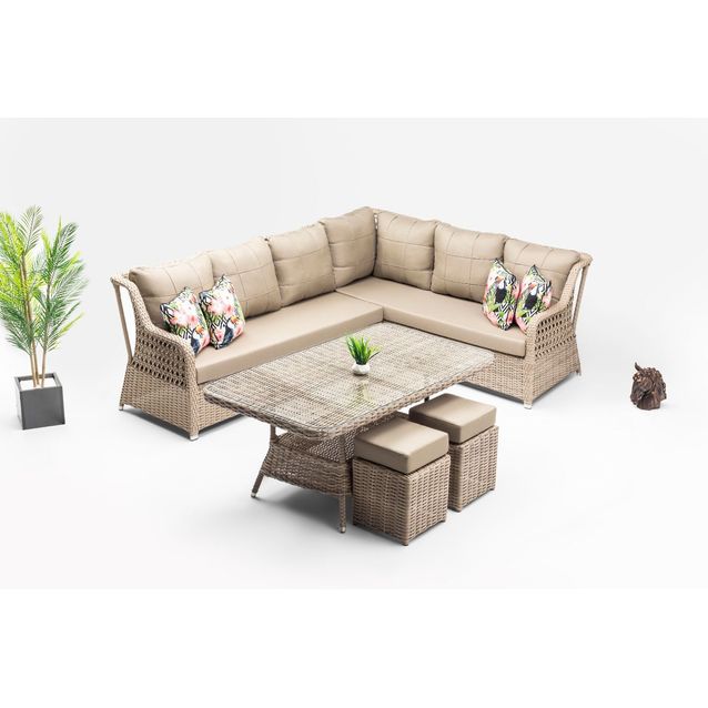 Oleskeluryhmä Linento Garden Cenova, 8-istuttava, beige