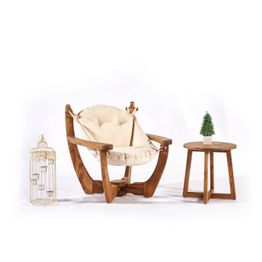 Nojatuoli Linento Garden Relax kastanja beige